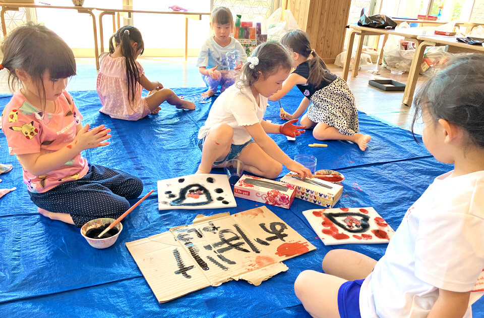 2025年8月 SuruSuスルス上陽こども園 夕涼み会の様子