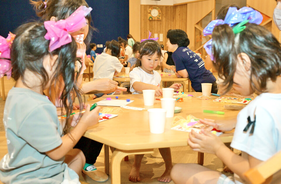 2025年8月 SuruSuスルス上陽こども園 夕涼み会の様子