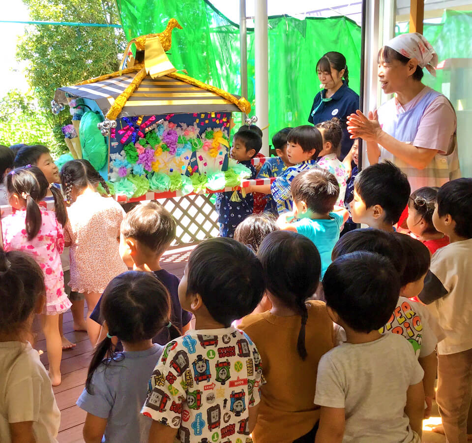 2024年8月 SuruSu祝昌こども園 夏祭りの子ども達の様子