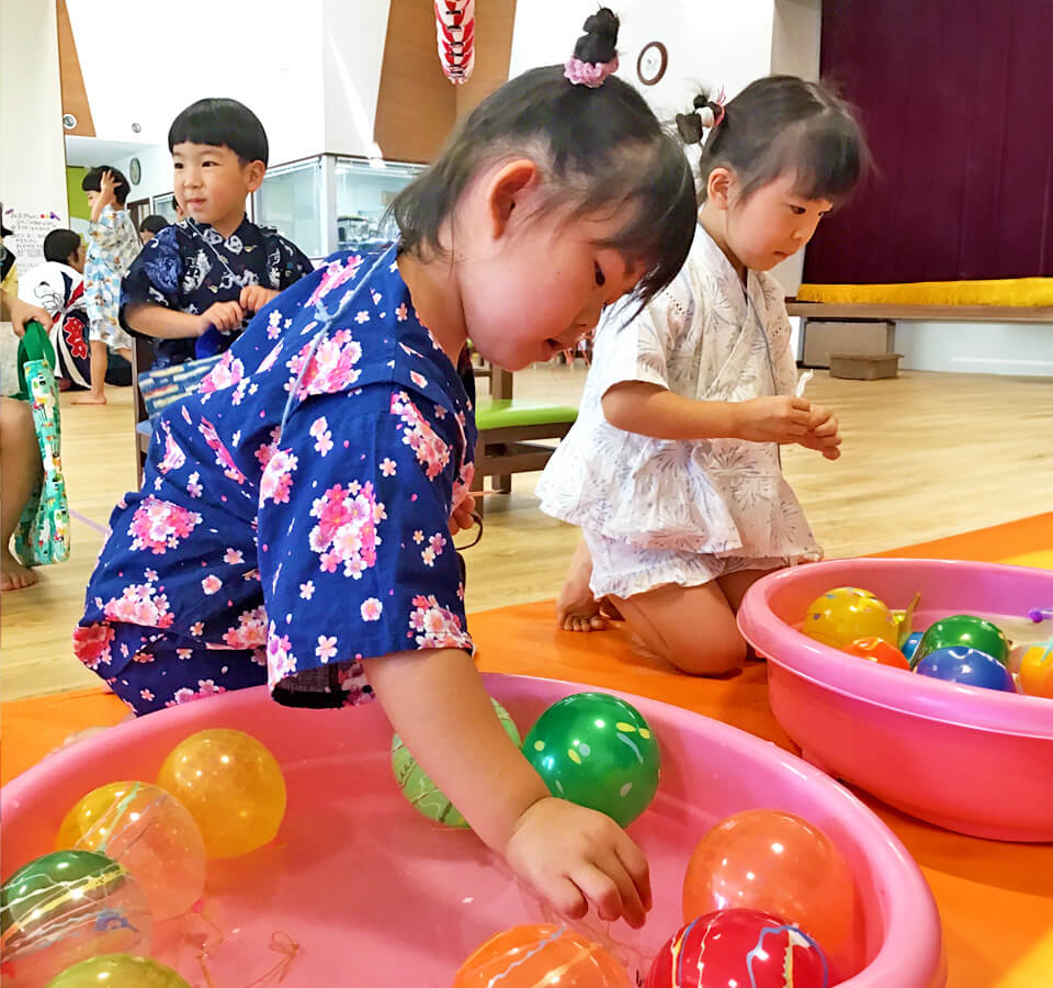 2024年8月 SuruSu祝昌こども園 夏祭りの子ども達の様子