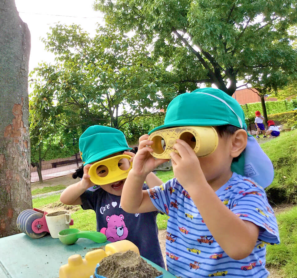 2024年9月 SuruSu祝昌こども園 戸外遊びの子ども達の様子