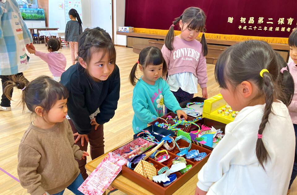 2025年2月 SuruSu祝昌こども園 お買い物ごっこ（全園児）の様子