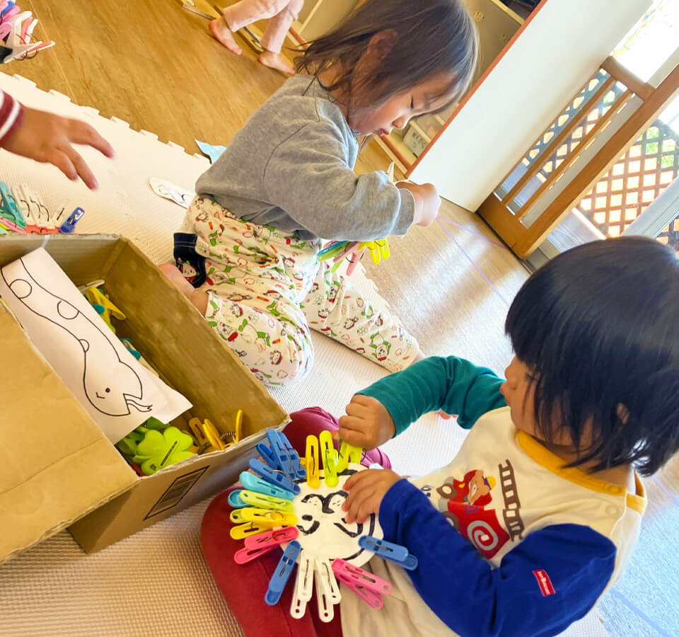 2025年4月 SuruSu祝昌こども園 室内遊びの様子