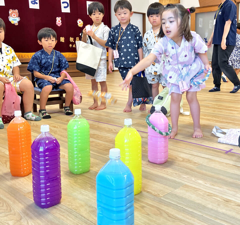 2025年8月 SuruSu祝昌こども園 わなげの様子
