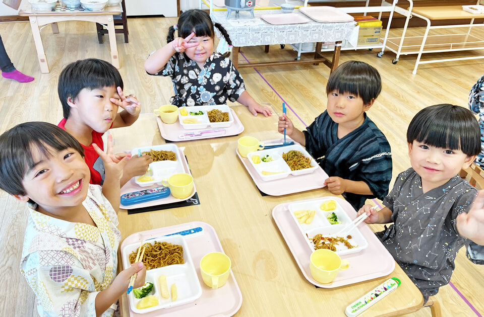 2025年8月 SuruSu祝昌こども園 給食の様子
