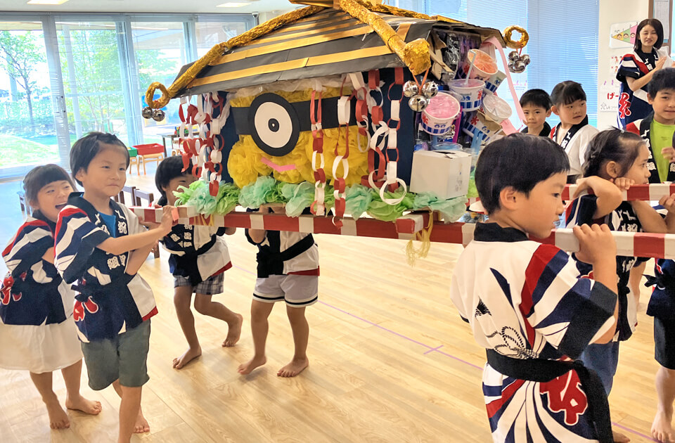 2025年8月 SuruSu祝昌こども園 おみこしの様子