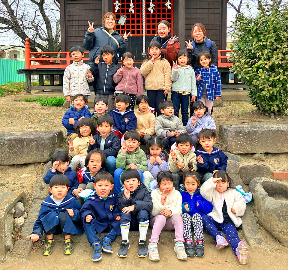 2026年1月 SuruSu祝昌こども園 初詣の様子