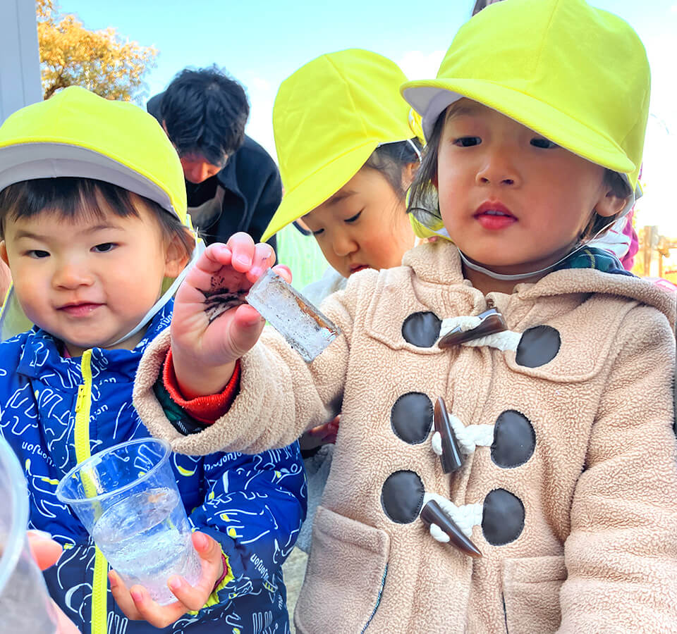 2026年1月 SuruSu祝昌こども園 氷作りの様子